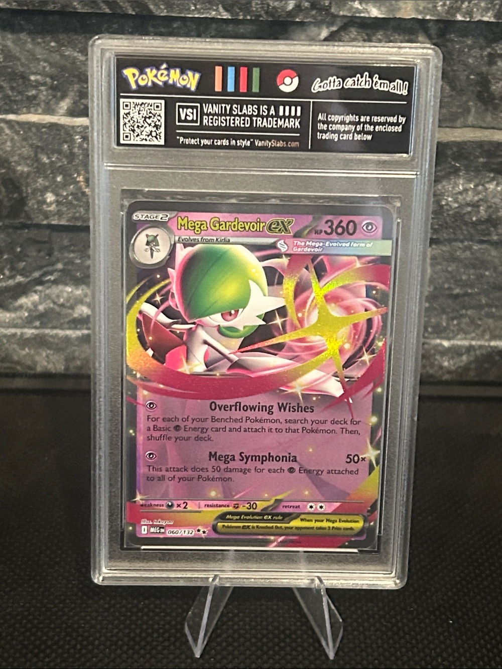 Pokemon Mega Gardevoir EX 060/132 Holo Slabbed Card from Mega Evolutions M/NM
